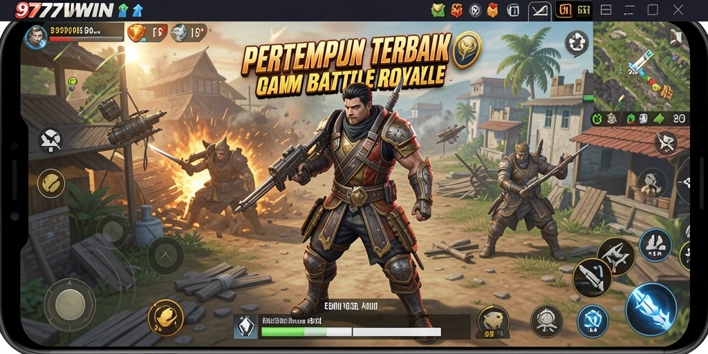 Tampilan gameplay mendebarkan dalam 9777WIN, menunjukkan aksi pertempuran yang intens.