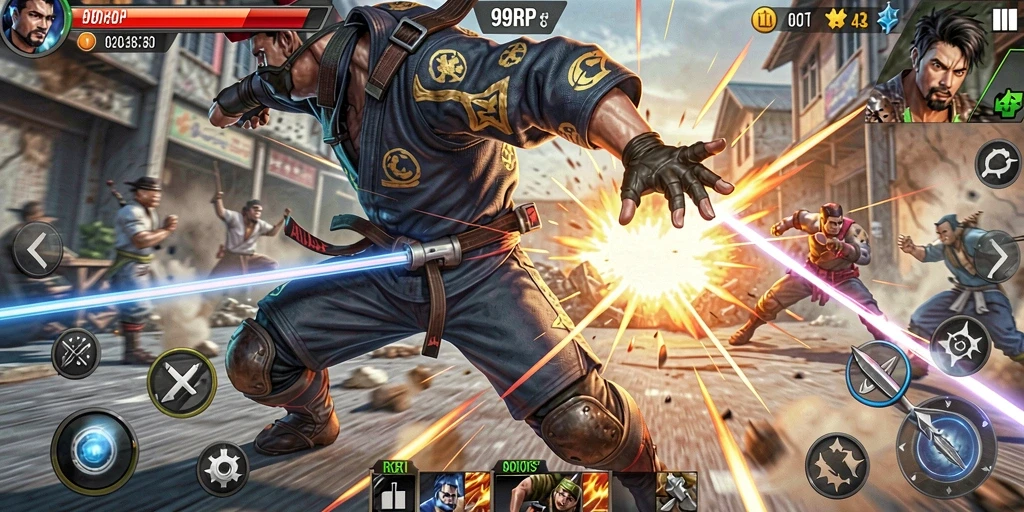 Tampilan gameplay seru dalam 99RP yang memukau.