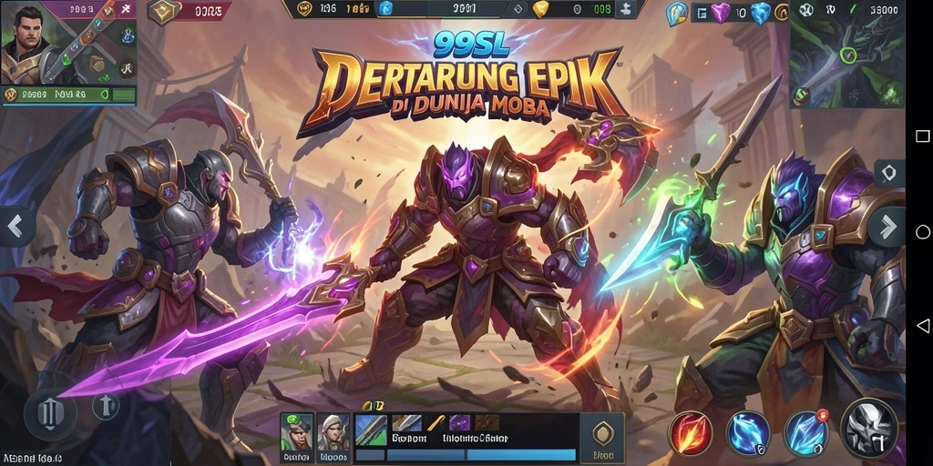 Tampilan gameplay epik dari 99SL dengan pertarungan dinamis.