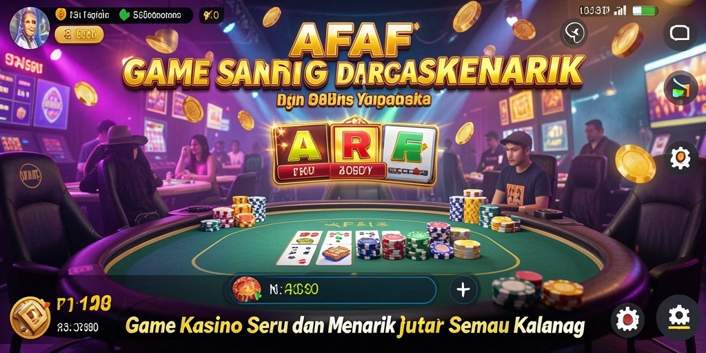 Tampilan gameplay Kasino yang seru dan mengasyikkan di AFAF.