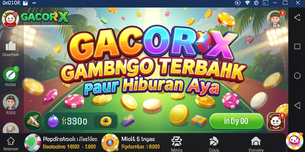 Screenshot utama GACORX yang menunjukkan aksi seru dalam permainan Bingo.