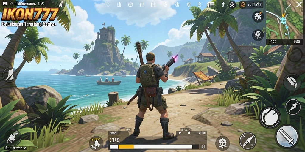 Screenshot gameplay <strong>IKON777</strong> menunjukkan petualangan seru di dunia terbuka.