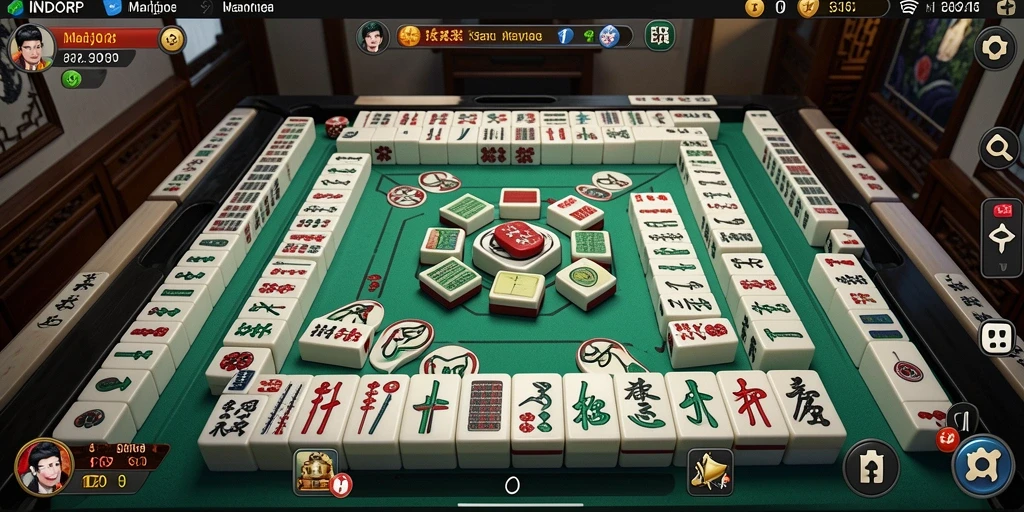 Gameplay <strong>INDORP</strong> yang menarik dan penuh warna dalam permainan Mahjong.