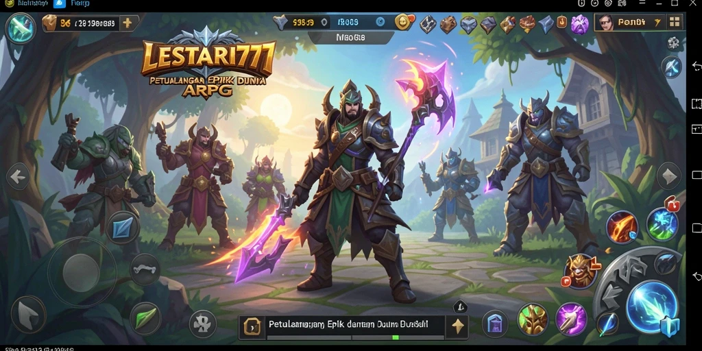Tangkapan layar gameplay LESTARI777 dengan aksi tempur yang mendebarkan.