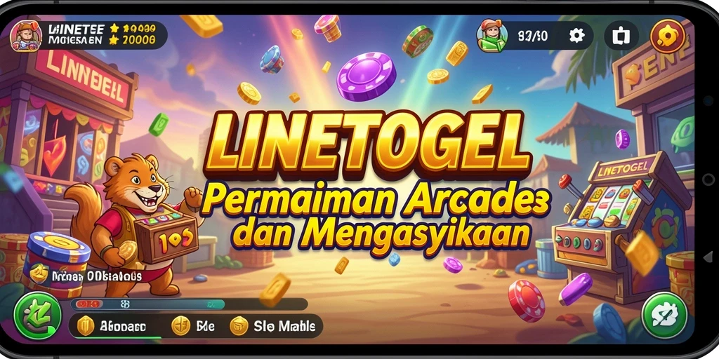 Screenshot gameplay LINETOGEL menampilkan aksi seru permainan arcade.