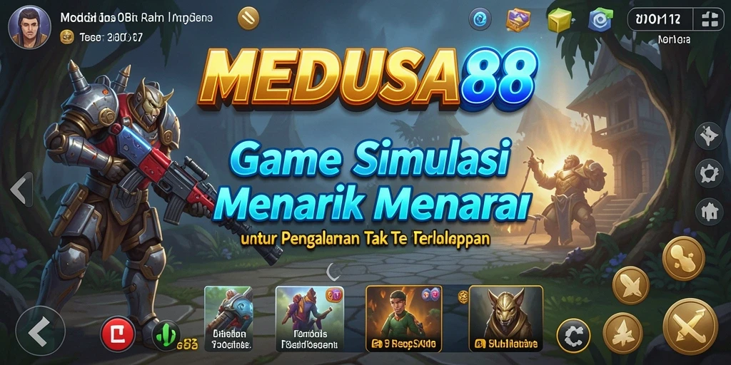 Tampilan gameplay seru dan grafis menawan di MEDUSA88.