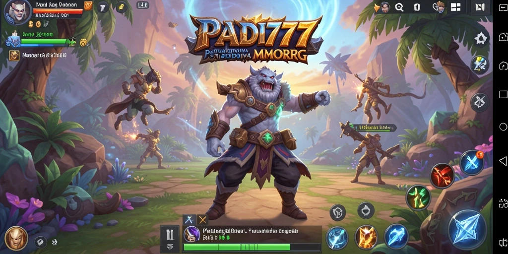 Tampilan gameplay menarik dari PADI777 dalam petualangan MMORPG.