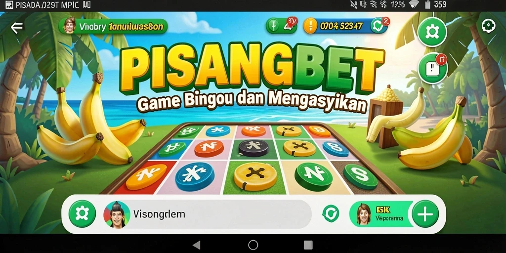 Screenshot utama PISANGBET menampilkan gameplay Bingo yang seru dan interaktif.