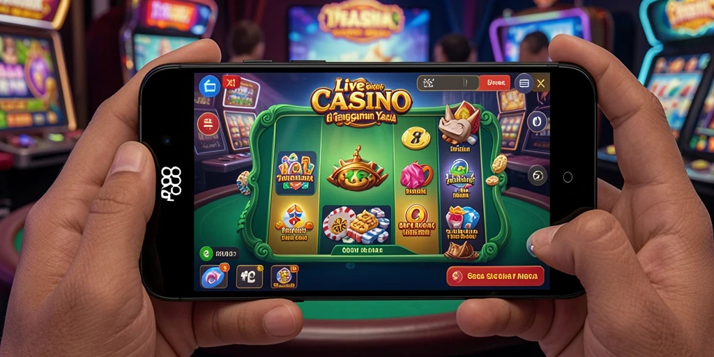 Tampilan utama permainan Live Casino di PP88 dengan dealer langsung.