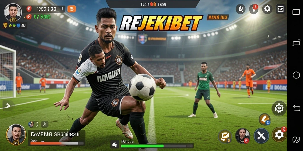 Screenshot tampilan gameplay olahraga yang mendebarkan di REJEKIBET.