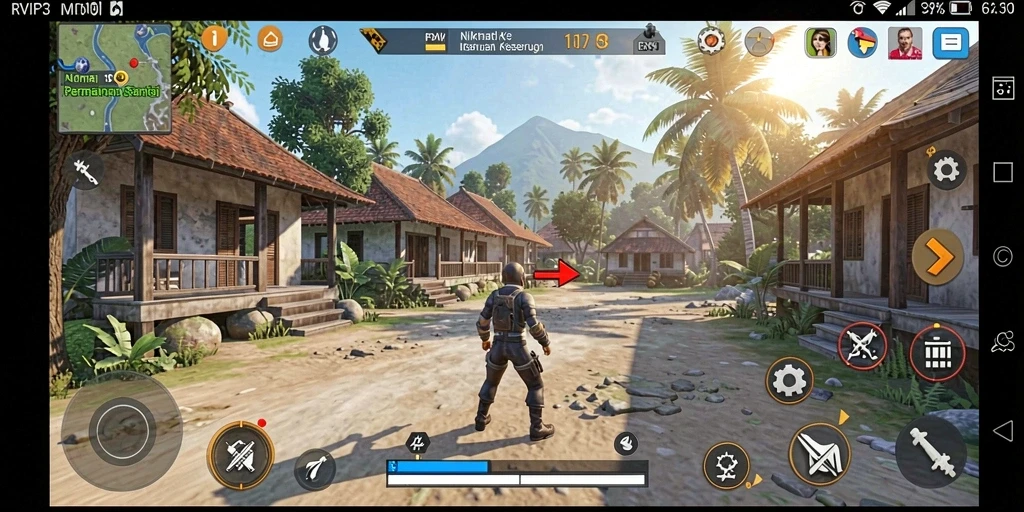 Screenshot tampilan gameplay <strong>RVIP3</strong> dengan warna cerah dan tantangan menarik.