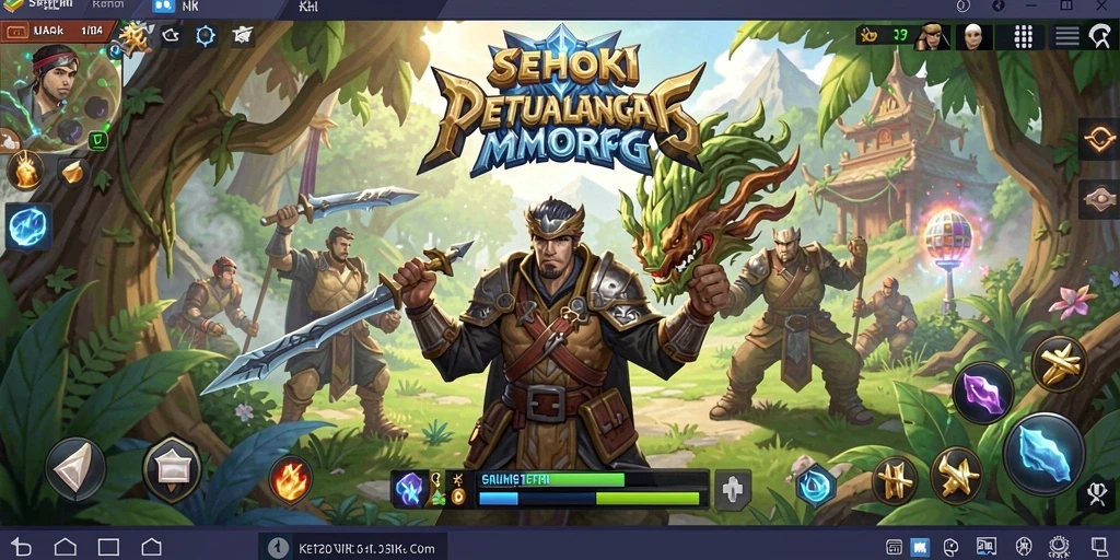 Tampilan gameplay SEHOKI dengan aksi seru dan karakter yang menarik.