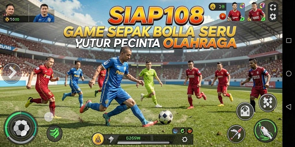 Tampilan gameplay SIAP108 yang mendebarkan dalam aksi sepak bola.