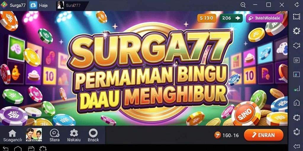 Gambaran gameplay seru di SURGA77 dengan tema Bingo yang menarik.