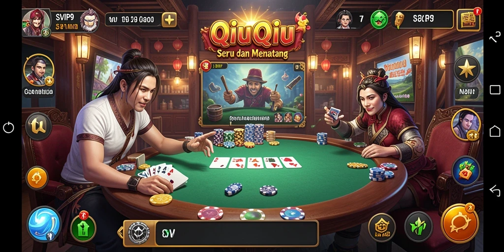 Tampilan gameplay QiuQiu yang menarik di SVIP9.