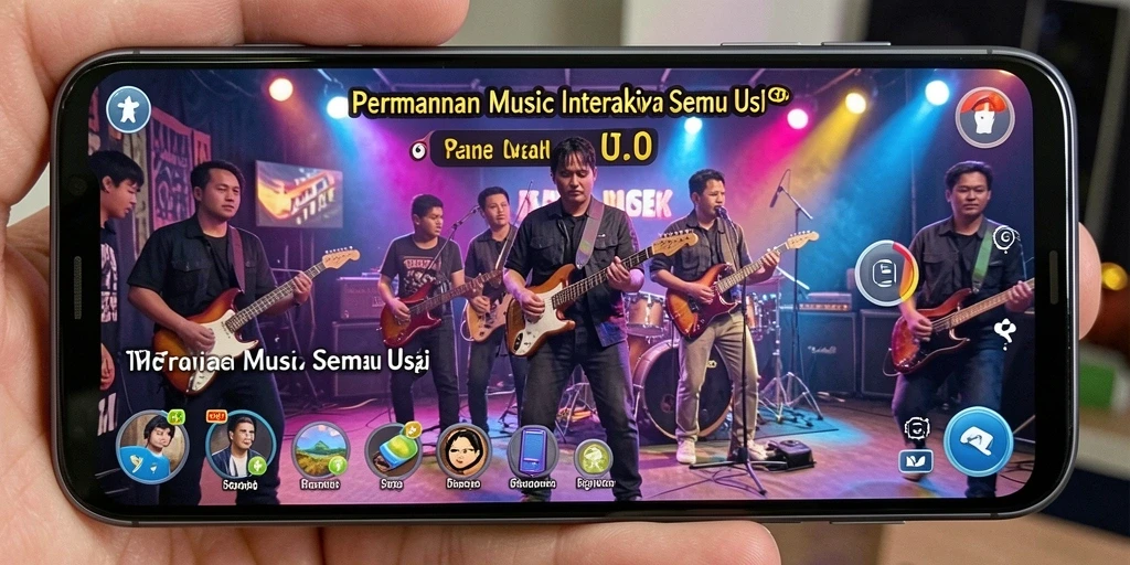 Tampilan gameplay T6 yang menarik dan interaktif dalam dunia musik.