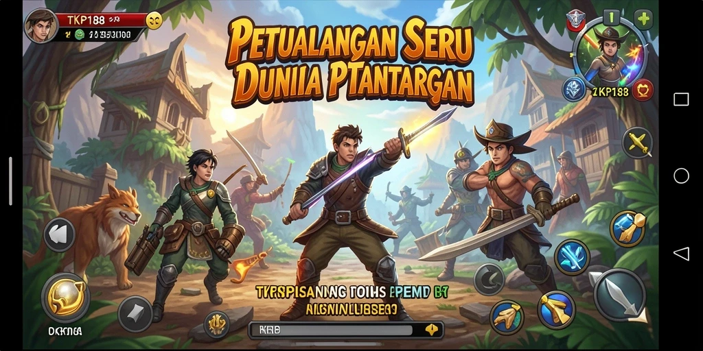 Screenshot gameplay TKP188 dengan petualangan seru dan grafis menakjubkan.