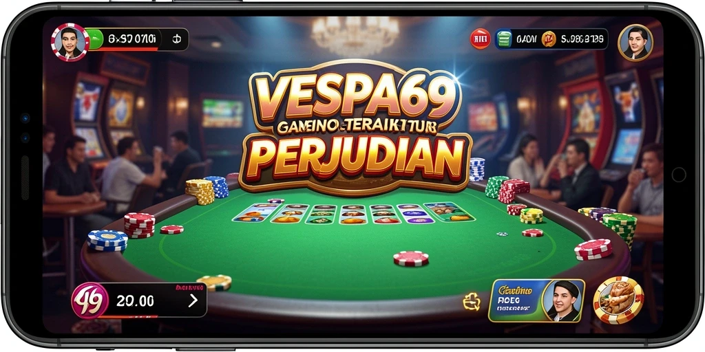 Screenshot VESPA69 yang menunjukkan sesi permainan Kasino yang seru.
