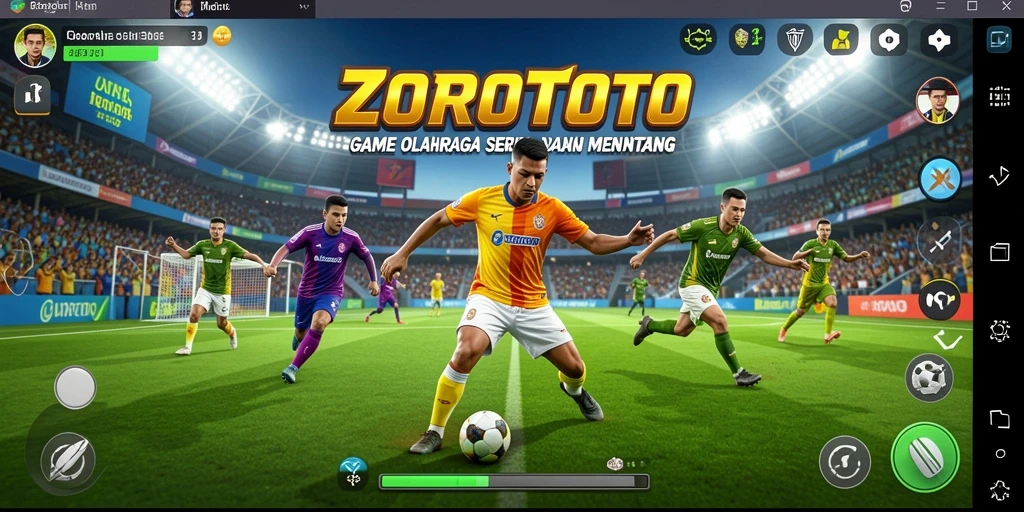 Tampilan gameplay menarik dari ZOROTOTO dalam pertandingan olahraga.
